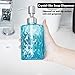 Easy-Tang Soap Dispenser 12 Oz for Kitchen,Bathroom,Laundry Room - Refillable Wash Hand Liquid Clear Glass Bottle with Stainless Steel Pump,Ideal for Dish Detergent,Essential Oil,Shampoo Lotion (Blue)