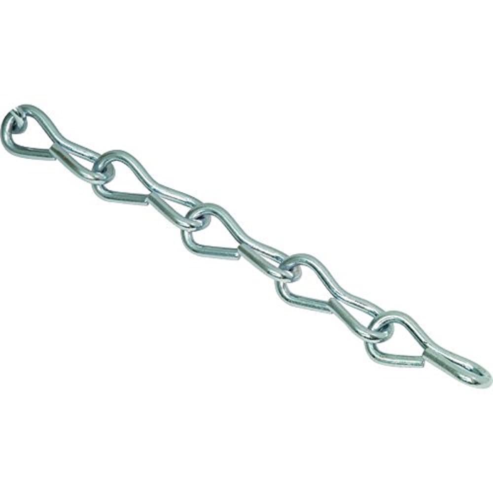 Ali's DIY Jack Chain Galvanised 3mm Ideal for Hanging Baskets, Pictures, Bird Feeders etc - Custom Cut Lengths (1 Metre, Galvanised)