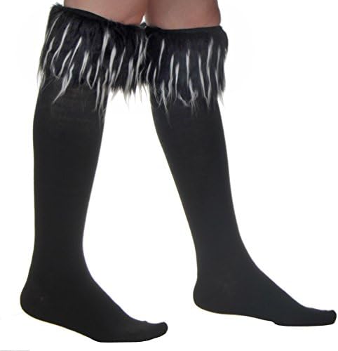 One Pair Women Soft Cozy Fuzzy Fox Faux Fur Leg Warmers Sock Boot Cover (Color 4)