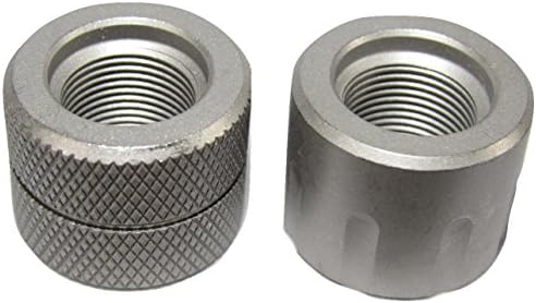 1/2 X 28 AR15 Thread Protector (2 Pack) Fluted &amp; Knurled Carbon Steel For .223/556 Muzzle Break And Suppressor Replacement For Thread Protection With Fast &amp; Easy Removal by 10X GOODS