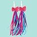 1Pair Bicycle Tassel Ribbon Scooter Handle with Bowknot Sparkle Streamer Bike Adornment Accessories Decoration Hand Grip Spike for Kids Childrenthumb 3