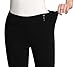 MOVING DEVICE Women's Dress Pant w/Buttons | Straight & Slim Trousers for Work & Casual Wear | Black
