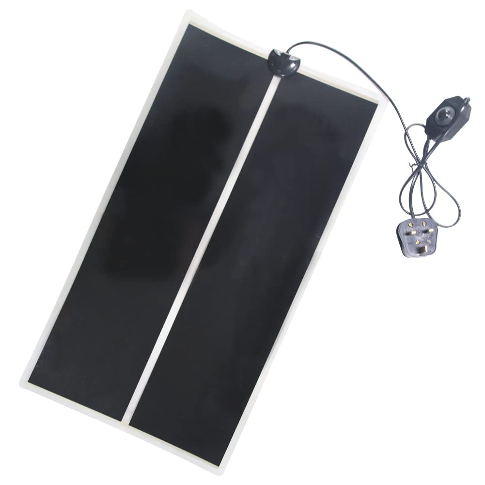 Lucky Farm 28W Reptile Vivarium Heat Mats Pets Heating Pad for for Turtle,Snakes,Lizard,Gecko Plants Seeding Heat Pads Adjustable Amphibian Tank Warmer Mat (28W 53x28 cm)