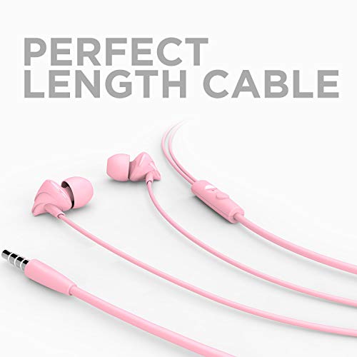 boAt BassHeads 100 in-Ear Wired Earphones with Super Extra Bass, in-line Mic, Hawk Inspired Design and Perfect Length Ca
