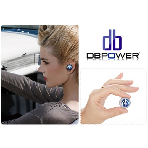 DBPOWERÂ® Mini White Wireless Stereo Bluetooth BT Headset Headphone Earphone Earpiece Earbud with Microphone Mic, Noise Cancellation, Compatible with Apple iPhone 5/5s/5c, iPhone 4/4s, iPad 1/2/3, new iPad, iPod and Samsung Galaxy S2, S3, S4, Galaxy note 1/2/3, I9100, I9300, I9500, I9700