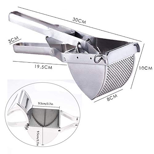 YOSTAR Potato Ricers, Stainless Steel Potato Ricer, Commercial Potato Masher Heavy Duty Large, Detachable and Dishwasher Safe, Good for Potato, Tomato and more