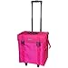 SHANY Soft Makeup Artist Rolling Trolley Cosmetic Case with Free Set of Mesh Bags, Summer Orchid