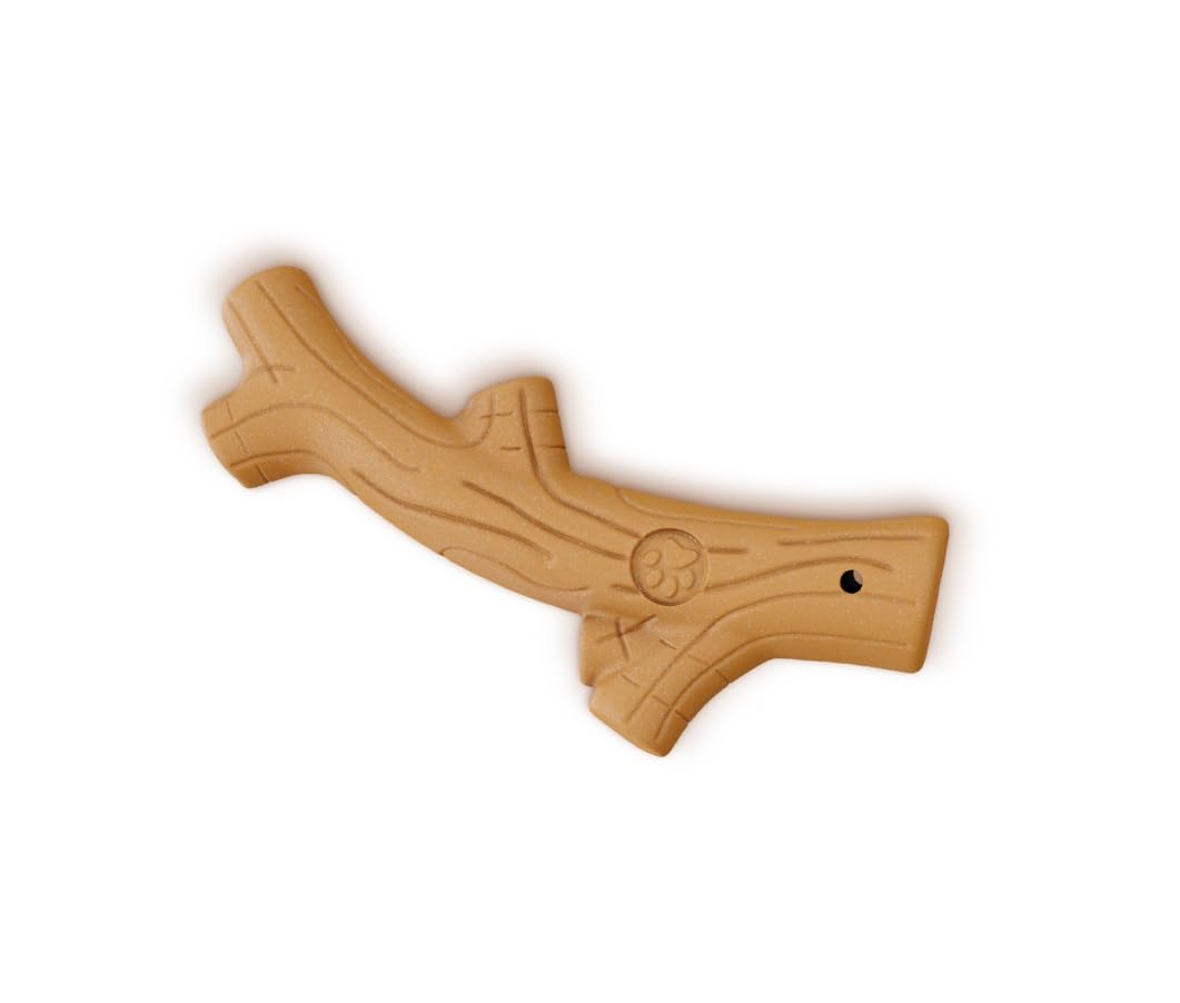 Design Shed Dog Chew Bacon Flavor Branch, Wood Sawdust Durable Dog Chew Toy Bone For Aggressive Chewers With Real Bacon Flavor, Interactive Puppy Chew Bones For Dogs For All Breeds