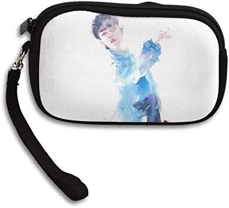 Gomop Watercolour Yuzuru-Hanyu Coins Change Purse Clutch Zipper Zero Wallet Phone Key Bags