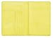 NapaWalli Leather Passport Holder Wallet Cover Case RFID Blocking Travel Wallet (nappa sunshine yellow)