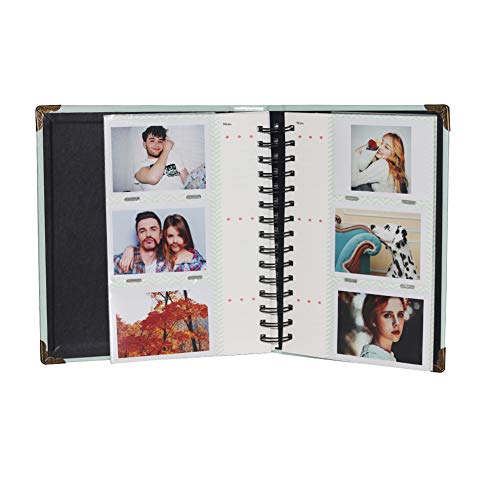 Borya 120 Pockets Mini Photo Album for Fujifilm Instax Mini 7s 8 8+ 9 25 26 50s 70 90 Instant Camera & Name Card,Polaroid PIC-300 Z2300 Film.(Mint, 120 Pockets) - Thumbnail 2