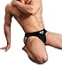 S&C Gym Athletic Cotton Supporter Jockstrap with Cup Pocket for Men, Black, Small