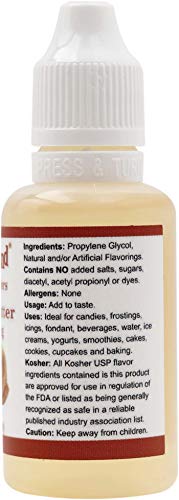 Hobbyland Candy Flavors (Peanut Butter Flavoring, 1 Fl Oz), Peanut Butter Concentrated Flavor Drops