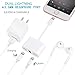 CloudWave B0772Q51VH iPhone 7 Adapter,iPhone 8 headphone adapter【Support iOS 11 and before】Music &Call &Charge Adapter, Dual Lightning+3.5 mm Jack Earphone Splitter for iphone X/8/8 plus/7/7plus/6 by