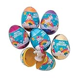 Unicorn Filled EASTER EGGS - 12 pack - 2.5 inch eggs filled with unicorn figures
