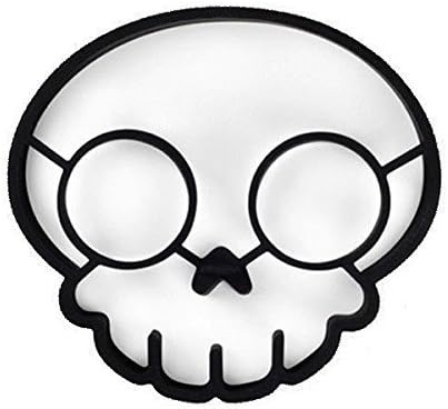 Funny Side up Skull Egg Corral Egg Shaper Mold Silicone Rubber by Egg Poachers