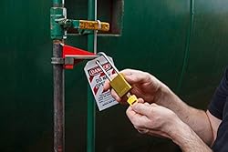Brady SafeKey Lockout Padlock - Aluminum - Red