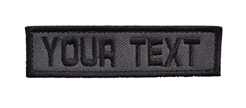Customizable Text 1x3.75 Patch HOOK – Military/Morale - Desert Tan (F4) (Gray)