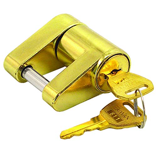 Shoreline Marine Screw Type Brass Coupler Lock | Solid Brass & Stainless-Steel Pin