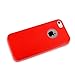 iPhone SE/5S/5 Case,CLOUDS [Jelly Colorful Series] Ultra Slim Lightweight Classic Design Durable Soft Rubber TPU Silicone Gel New Case Cover for iPhone 5s/5/se - with a HD Protector - red