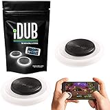 iDub Mobile Gaming Joystick Pack of 2 | Elite Black Video Game Controller for Shooting, Battle Royale, Fighting and Survival Games | Cell Phone Accessories for Tablets, iOS and Android Smartphones