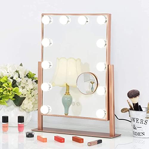 COOLJEEN Hollywood Makeup Vanity Mirror with Lights 12 LED Dimmable