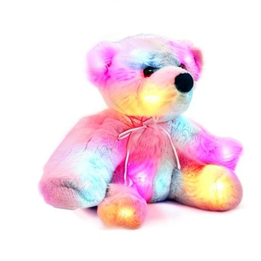 igloofy Pink Plush Teddy Bear Stuffed Animal - Soft & Cuddly Plushie for Kids, Nursery, Adults, Original & Official 12” Toy