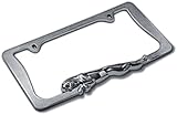 OxGord License Plate Frame Metal Chrome Jaguar - 1pc