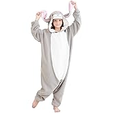Joyxiamunicorns Unisex Kids Onesie Animal Cosplay Costume Pajamas Halloween Christmas Cartoon Sleepwear Children Jumpsuit