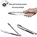 EOYIZW 3-Piece Grill Tool Set, Stainless Steel Grilling Tools Set, Heavy Duty BBQ Accessories: Extra Thick Barbecue Utensils Spatula, Fork, Tongs