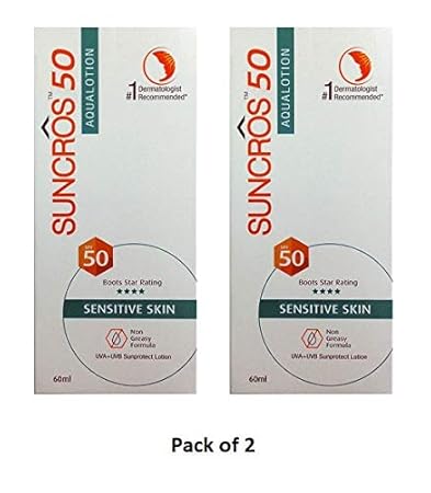 Suncros 50 Aqualotion SPF-50 (60 ml) (Pack of 2)