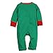 2PCS Christmas Outfit Set Baby Boys Girls Funny Elf Costume Newborn Romper (0-3 Months, Green)