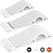 Wundermax Door Stoppers - Pack of 3 Rubber Door Wedge for Carpet, Hardwood, Concrete and Tile - Home Improvement Accessories - White