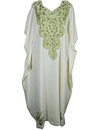 Womens Beachwear Dresses Kimono Kaftan Regina Embroidered Maxi Long Resort Wear One Size