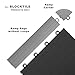 BlockTile R0US4612 Interlocking Ramp Edges Without Loop, Gray, 14-Pack