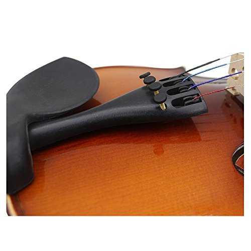 SODIAL 3/4 4/4 Violin Fiddle Tailpiece Hill Style with 1pcs Tailgut Tailcord 4 Fine Tuners Aluminum Alloy Durable Strong