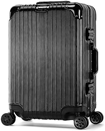 Scratch-Proof Aluminum Frame Suitcase, ABS+PC Trolley Case Universal Wheel Boarding Case Luggage (20/22/24/26/28 inches),A,28Inch