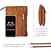 INICAT Women RFID Blocking Small Crossbody Bags Cell Phone Purse Wallet with Credit Card Slots(Brown)