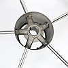 Amarine-made-5-spoke-13-12-Inch-Destroyer-Style-Stainless-Boat-Steering-Wheel-with-M-Size-Knob-9310SRF1