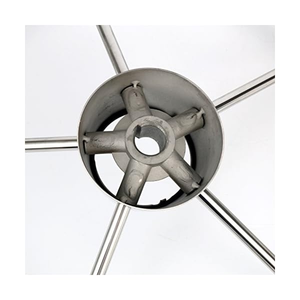 Amarine-made-5-spoke-13-12-Inch-Destroyer-Style-Stainless-Boat-Steering-Wheel-with-M-Size-Knob-9310SRF1
