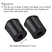 Vbestlife Double Bass Endpin Rubber Tip Stopper, Set of 2 Upright Bass Parts Replacement Rubber Tip for Double Bass End Pin Protector Black