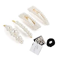 Hair clips for women- Koobea pearl barrettes and pins -cute styling girls accessories