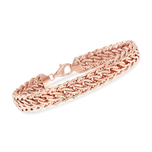 Ross-Simons 14kt Rose Gold Woven-Link Bracelet