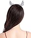 SUIEK Glitter Antlers Headband Reindeer Christmas Santa Holiday Party Costume (Glitter Silver Antlers (1PCs))