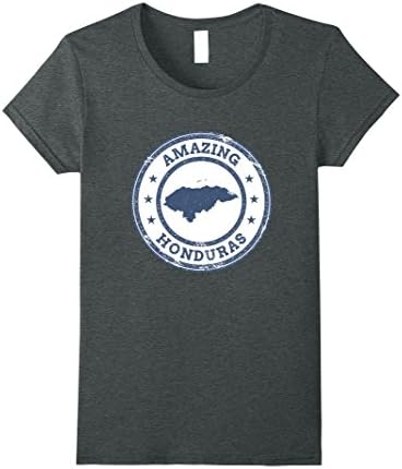 Womens Honduras Amazing T-Shirt Honduran Jersey Camiseta RP Medium Dark Heather