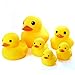 Novelty Place Rubber Duck Family Pack Ducky Baby Bath Toy for Kids (Pack of 6)