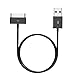 30 Pin Cable, 6ft iPad/iPod Dock 30 Pin Connector to USB Cable Charging Cord Cables for iPhone 4/4s, iPhone 3G/3GS, iPad 1/2/4, iPod (Black)
