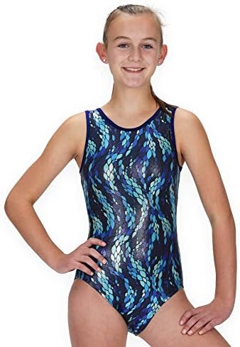 Pelle Leap Gear Gymnastics Leotard for Girls - Turquoise, Teal, Blue and Green Collection