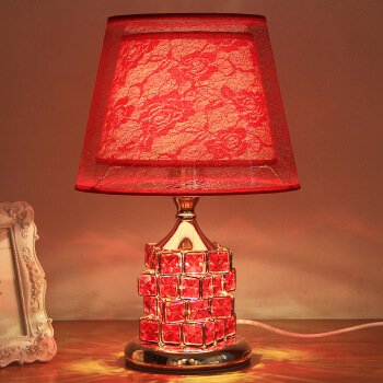 Jrbb The Bedrooms Lamp Led Eye Bedside Lamp Crystal European Style