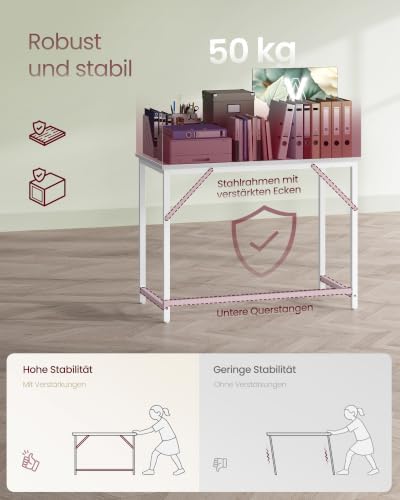 Tisch, Computertisch, Bürotisch, 100 x 50 x 76 cm